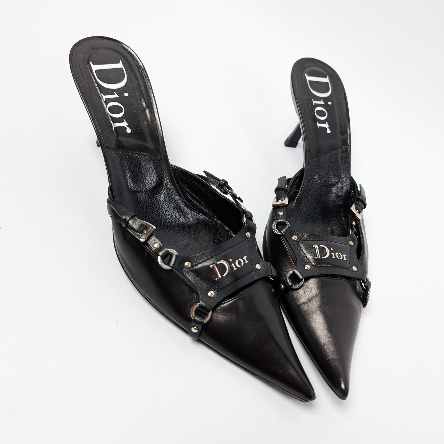 Mules Dior par Galliano bondage F/W 2003 - 2 tailles disponibles : 37,5 et 39,5