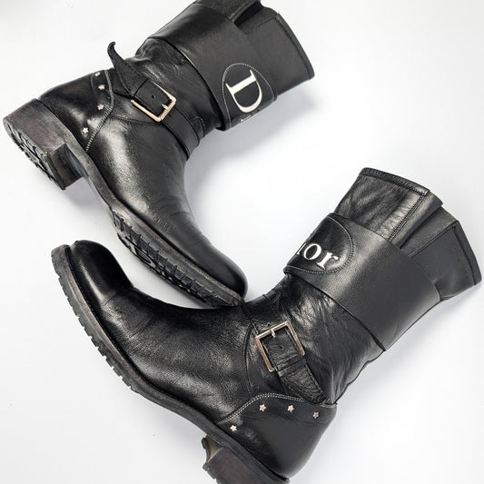 Bottes "Moto' Dior par Galliano - EU40|7UK|9US