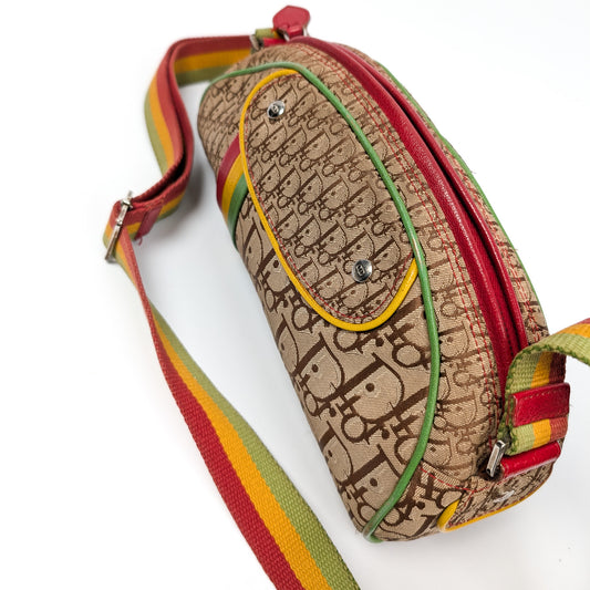 Sac bandoulière Rasta monogramme Dior par John Galliano S/S2004