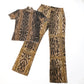 Roberto Cavalli leopard chain set - S/M