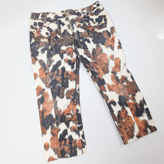 Animal Print Capri Pants - XL