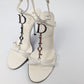 Sandales "logo" blanche Dior par Galliano - EU39,5|6,5UK|8,5US