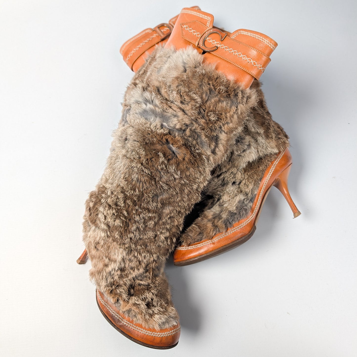 Dior by Galliano Fur Boots - EU37.5|UK4.5|US6.5