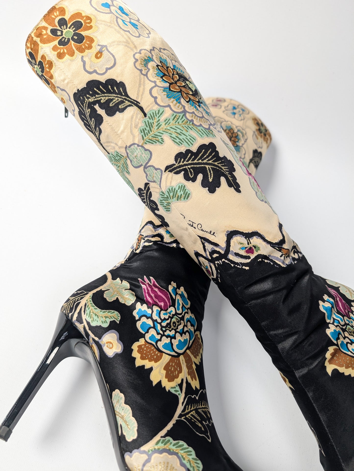 Bottes Roberto Cavalli Cheongsam S/S 2003 - EU38|UK5|US7