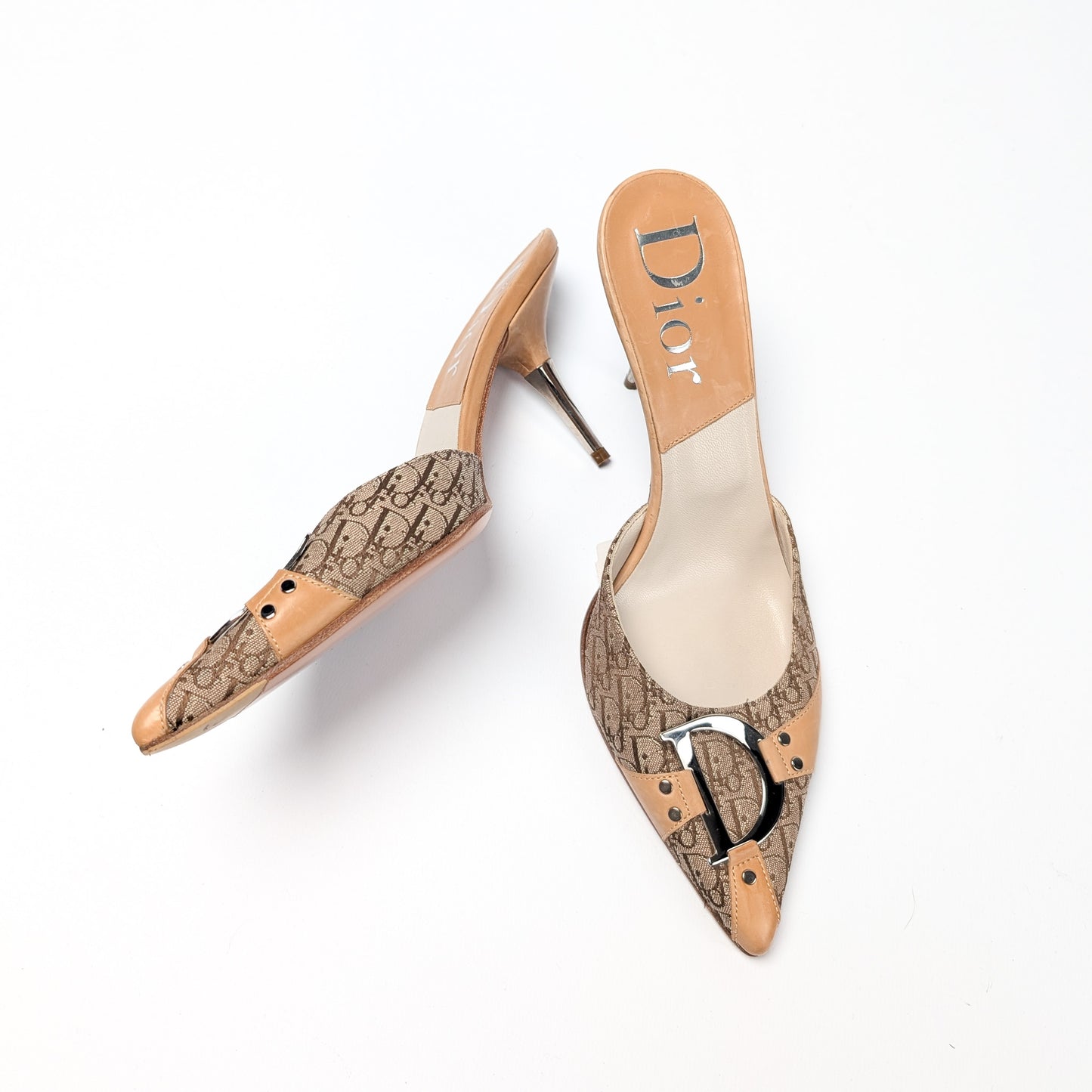 Dior Monogram Mules - EU38|5UK|7US