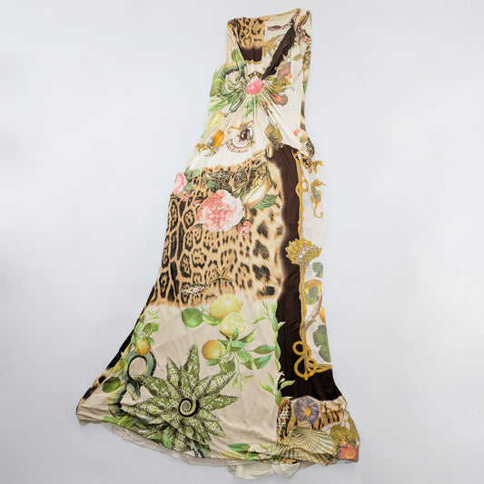 Roberto Cavalli long floral dress