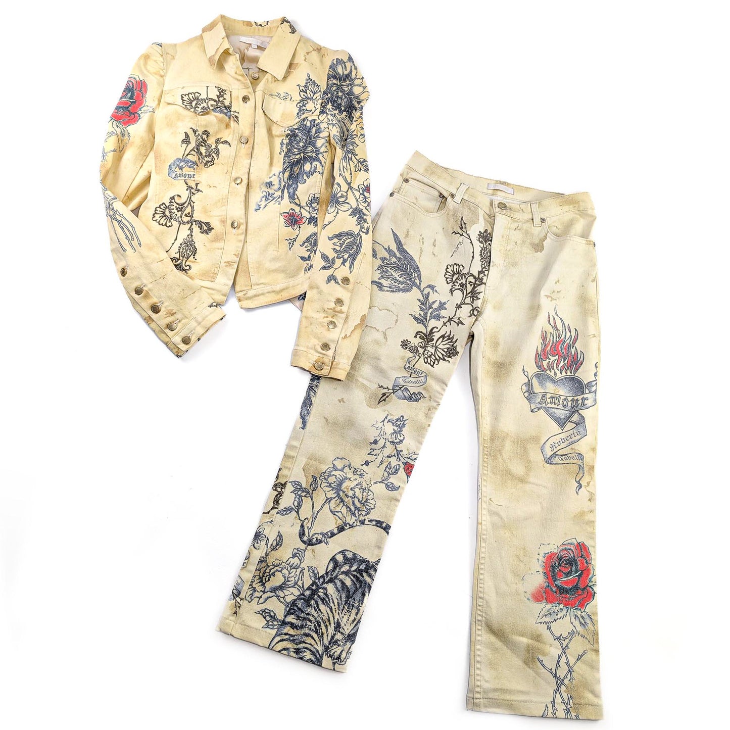 Ensemble Pantalon Cavalli "tatouage" S/S 2003 - M