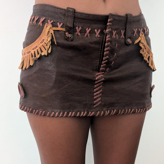 Dsquared2 leather skirt 2005 - M