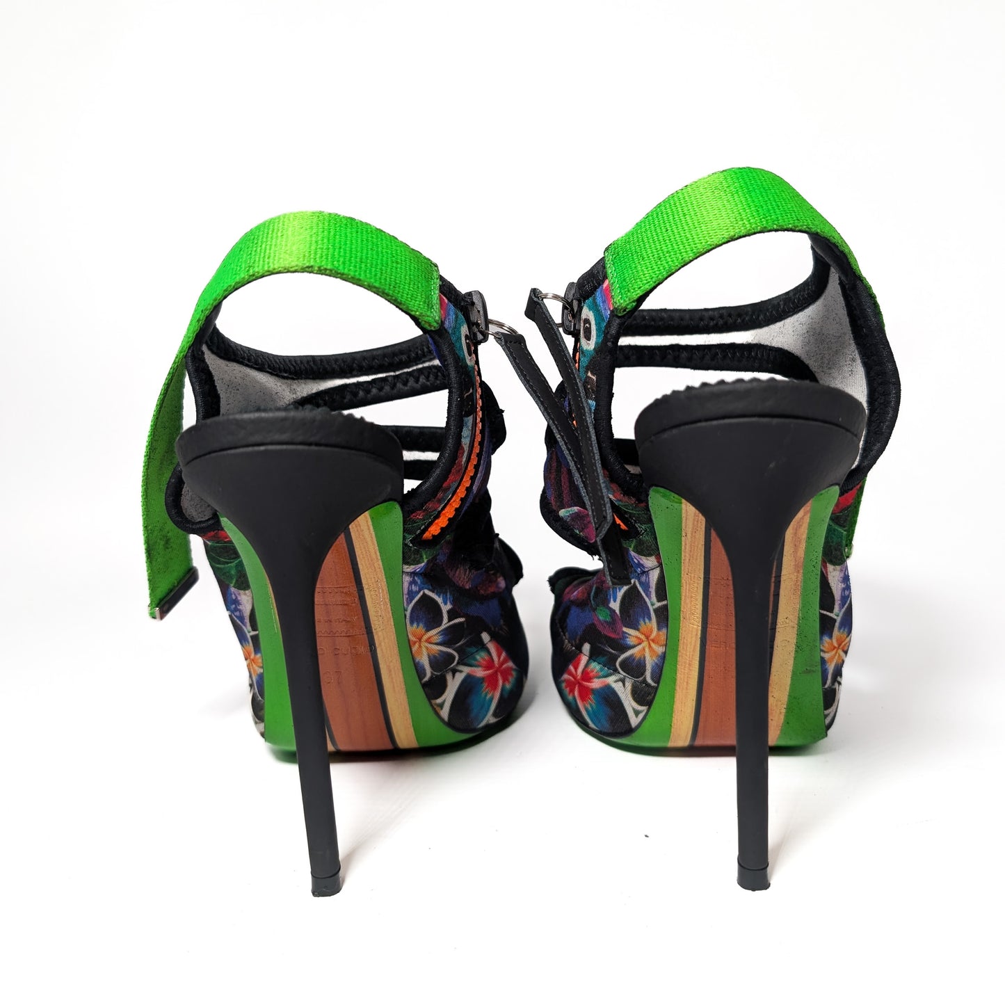 Dsquared2 Surfer's Paradise floral sandals - EU37|4UK|6US