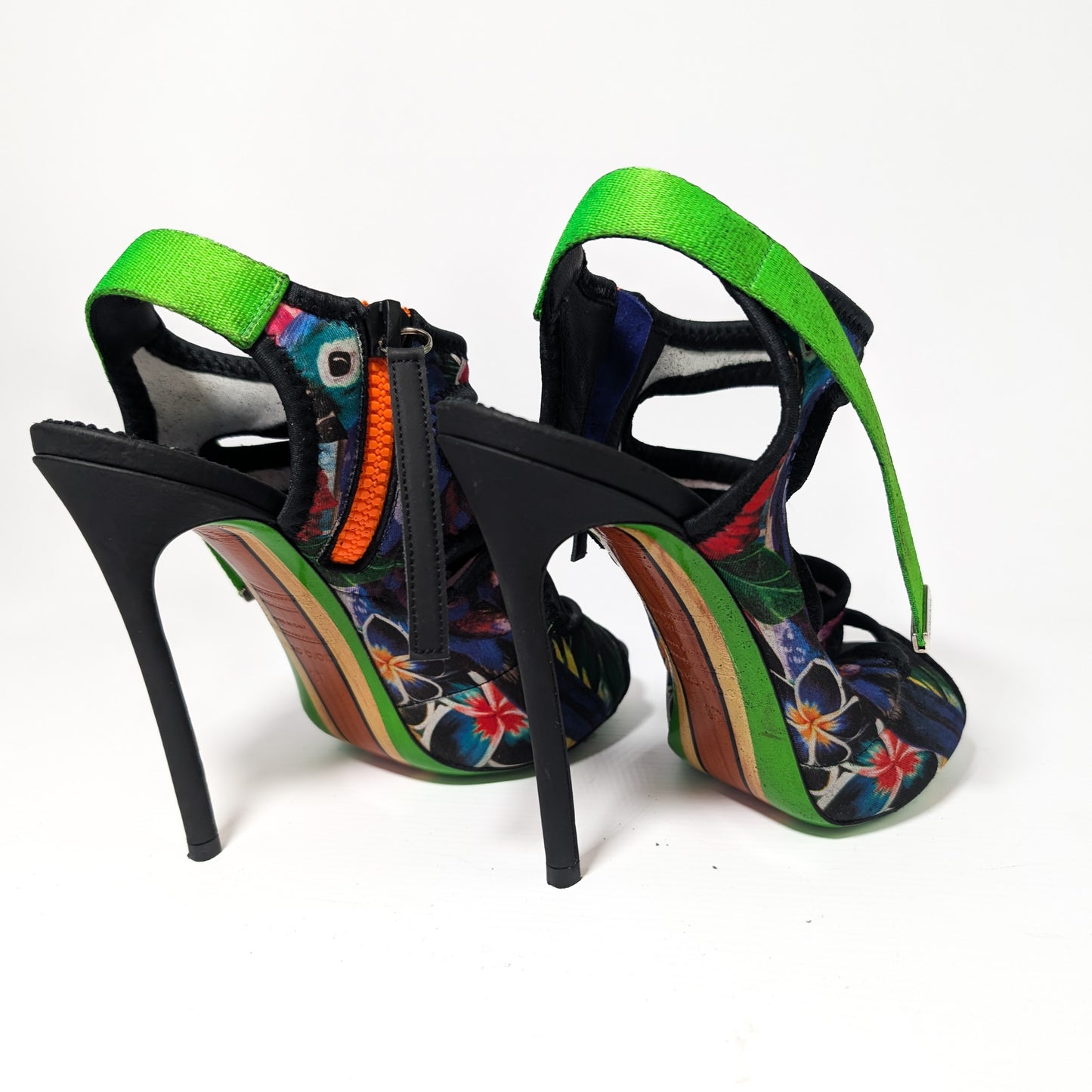 Dsquared2 Surfer's Paradise floral sandals - EU37|4UK|6US