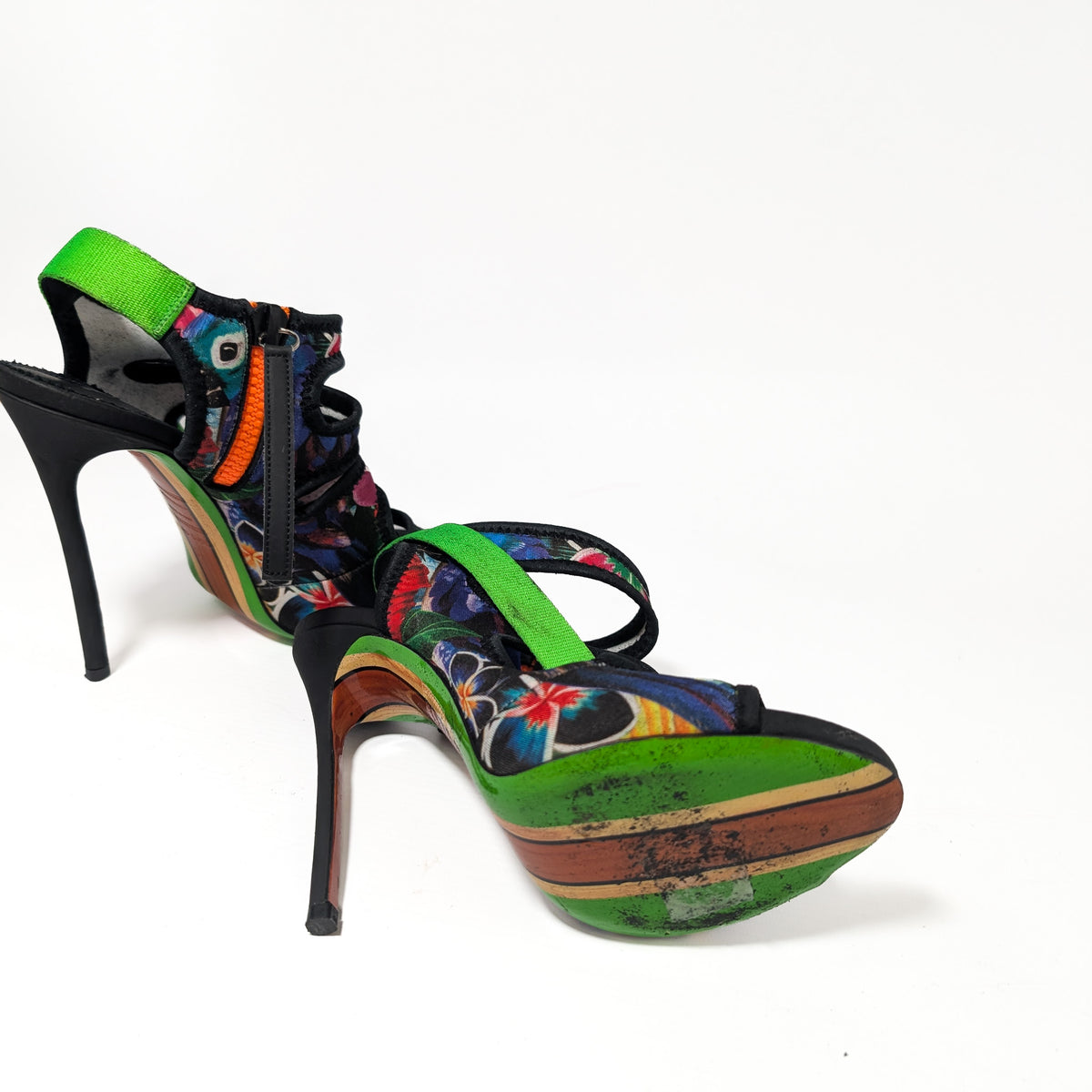 Dsquared2 Surfer's Paradise floral sandals - EU37|4UK|6US