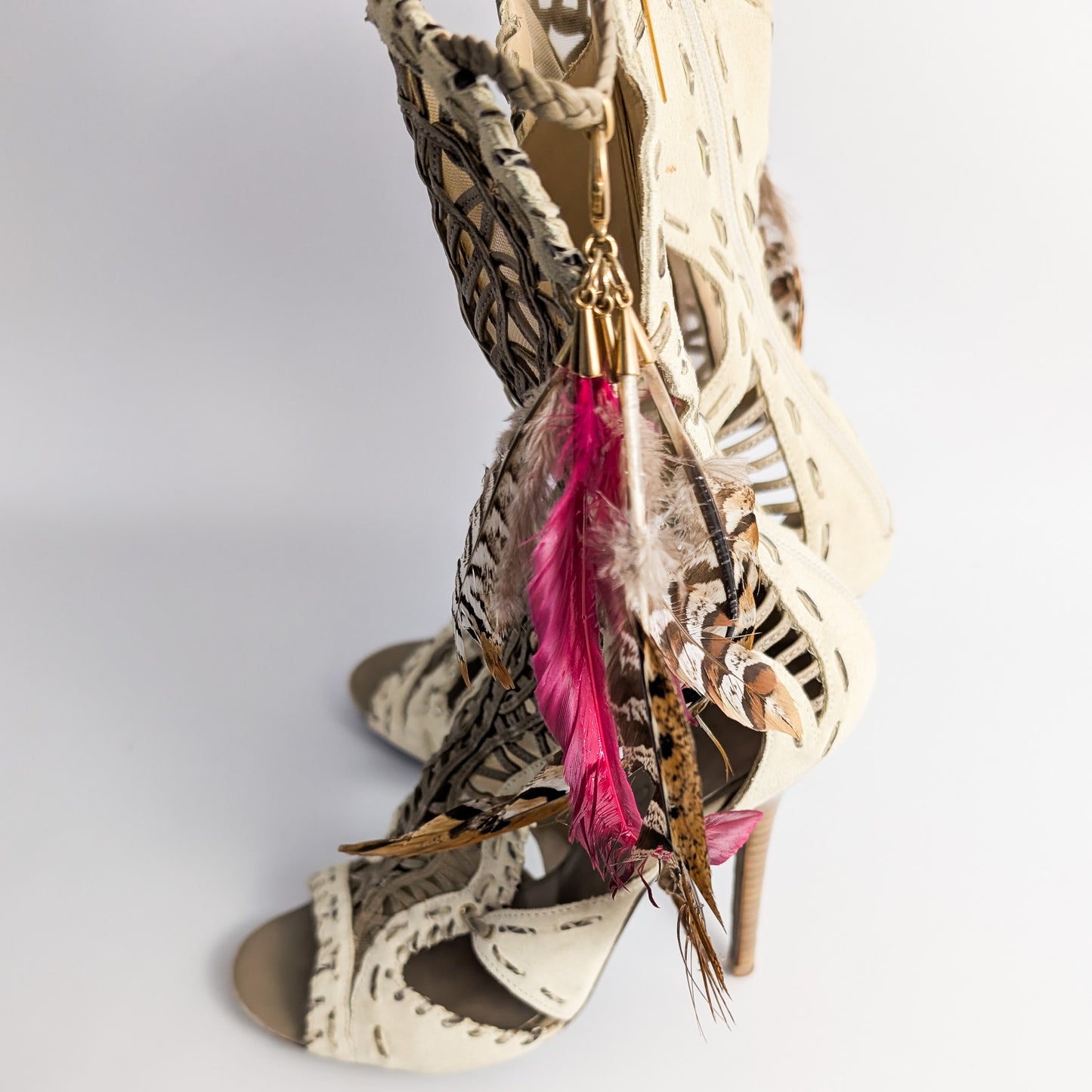 Jimmy Choo feather sandals - EU37|UK4|US6