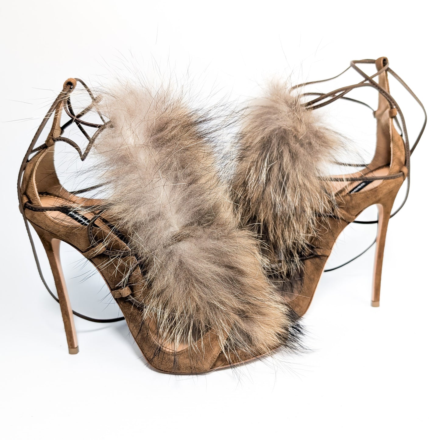 Sandales Dsquared2 fourrure - EU40|7UK|9US