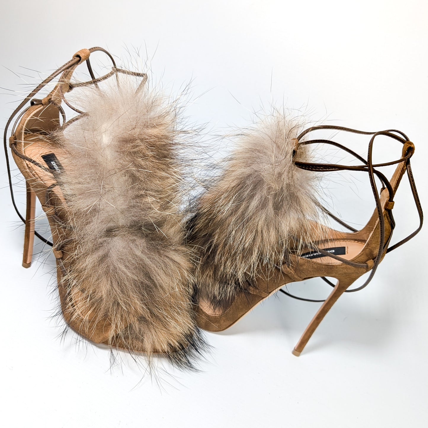 Sandales Dsquared2 fourrure - EU40|7UK|9US