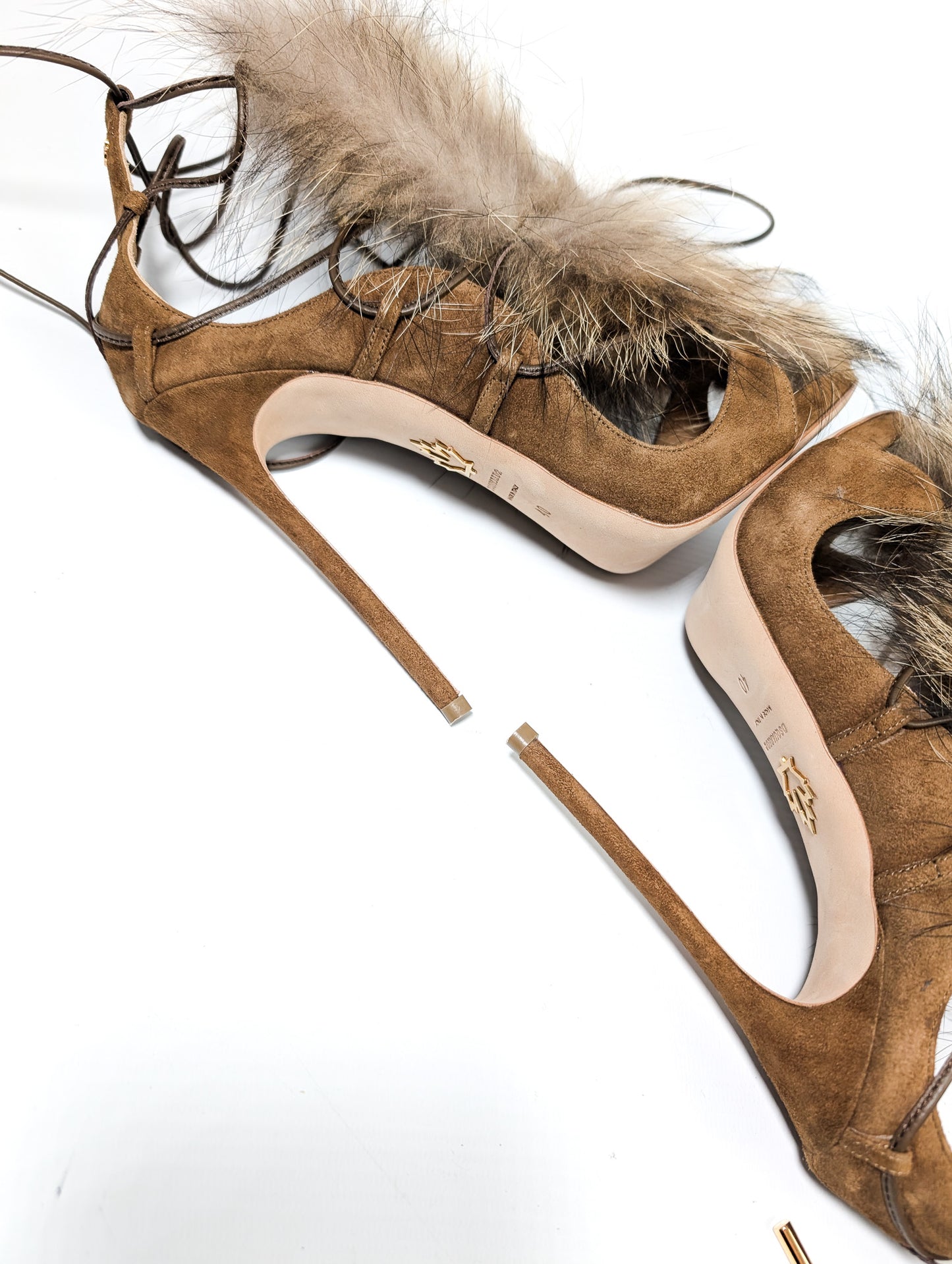 Sandales Dsquared2 fourrure - EU40|7UK|9US