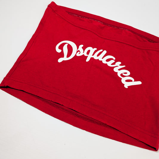 Dsquared2 red bandeau top