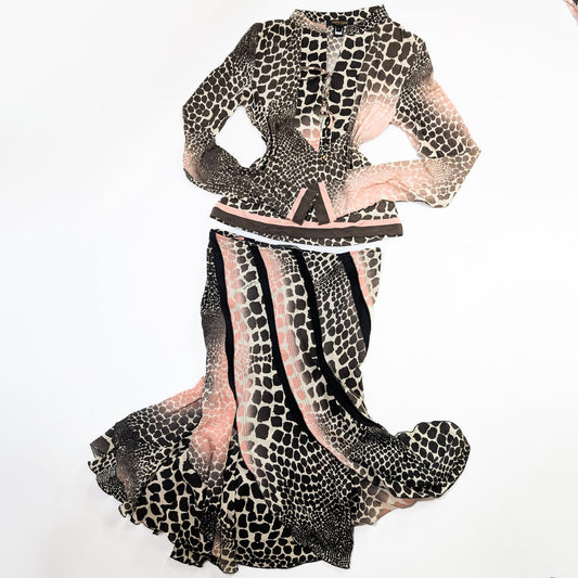 Roberto Cavalli silk ensemble - S/S 2004
