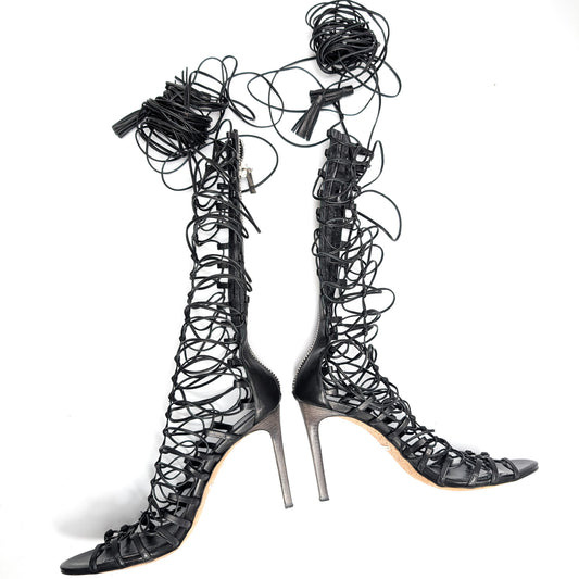Sandales Roberto Cavalli montantes à lien - EU41|UK8|US10