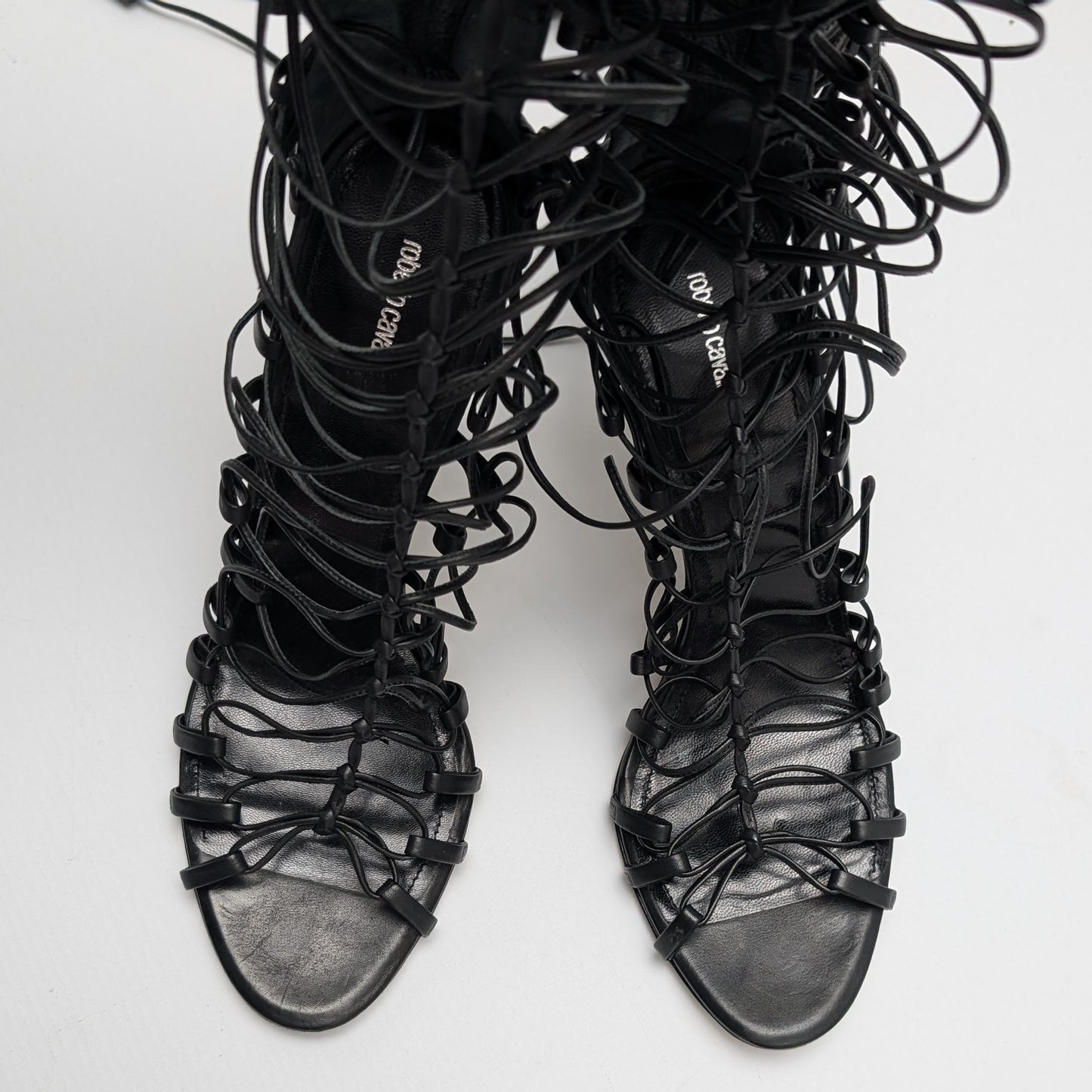 Roberto Cavalli high-top tie sandals - EU41|UK8|US10
