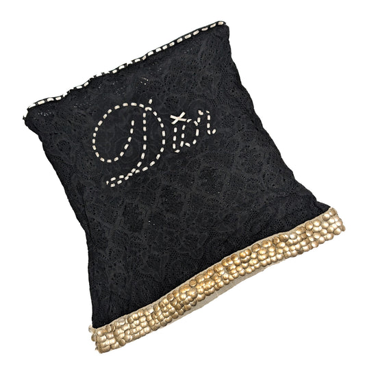 Bandeau noir brodé Dior par Galliano