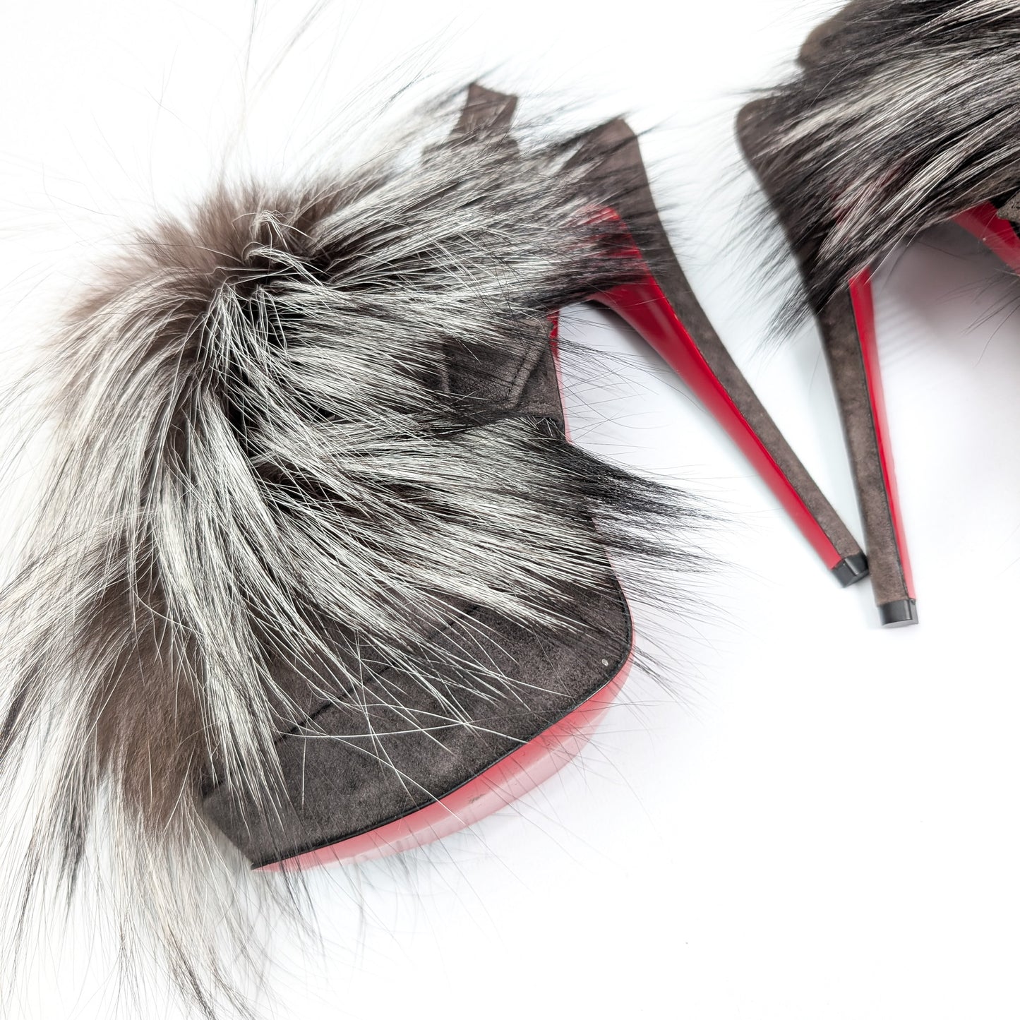 Slingback Christian Louboutin fourrure - EU37|4UK|6US