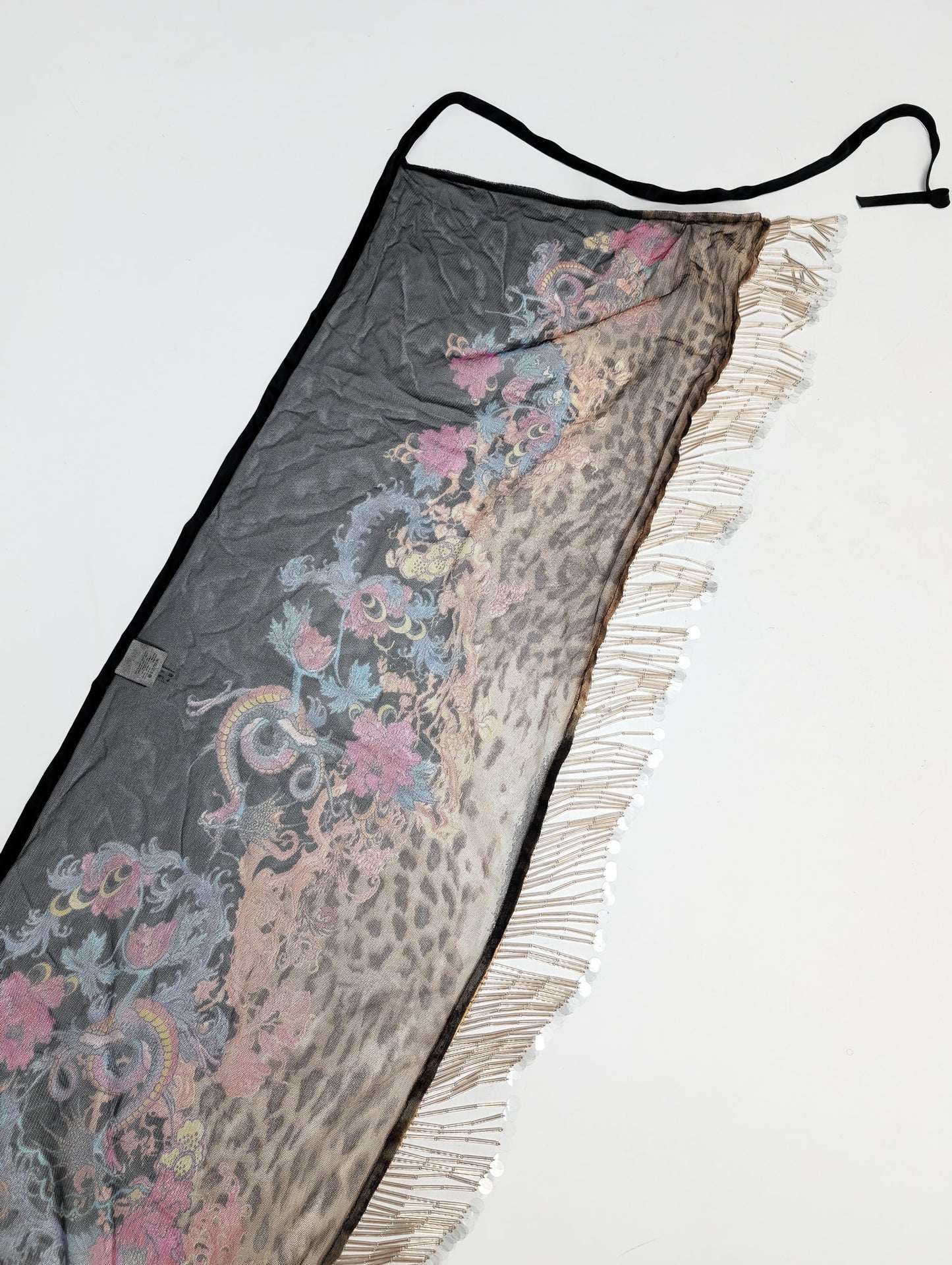 Jupe en mesh et perle Roberto Cavalli