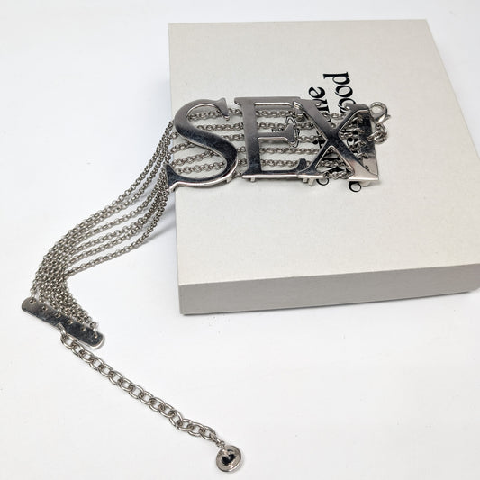 Vivienne Westwood silver “SEX” necklace