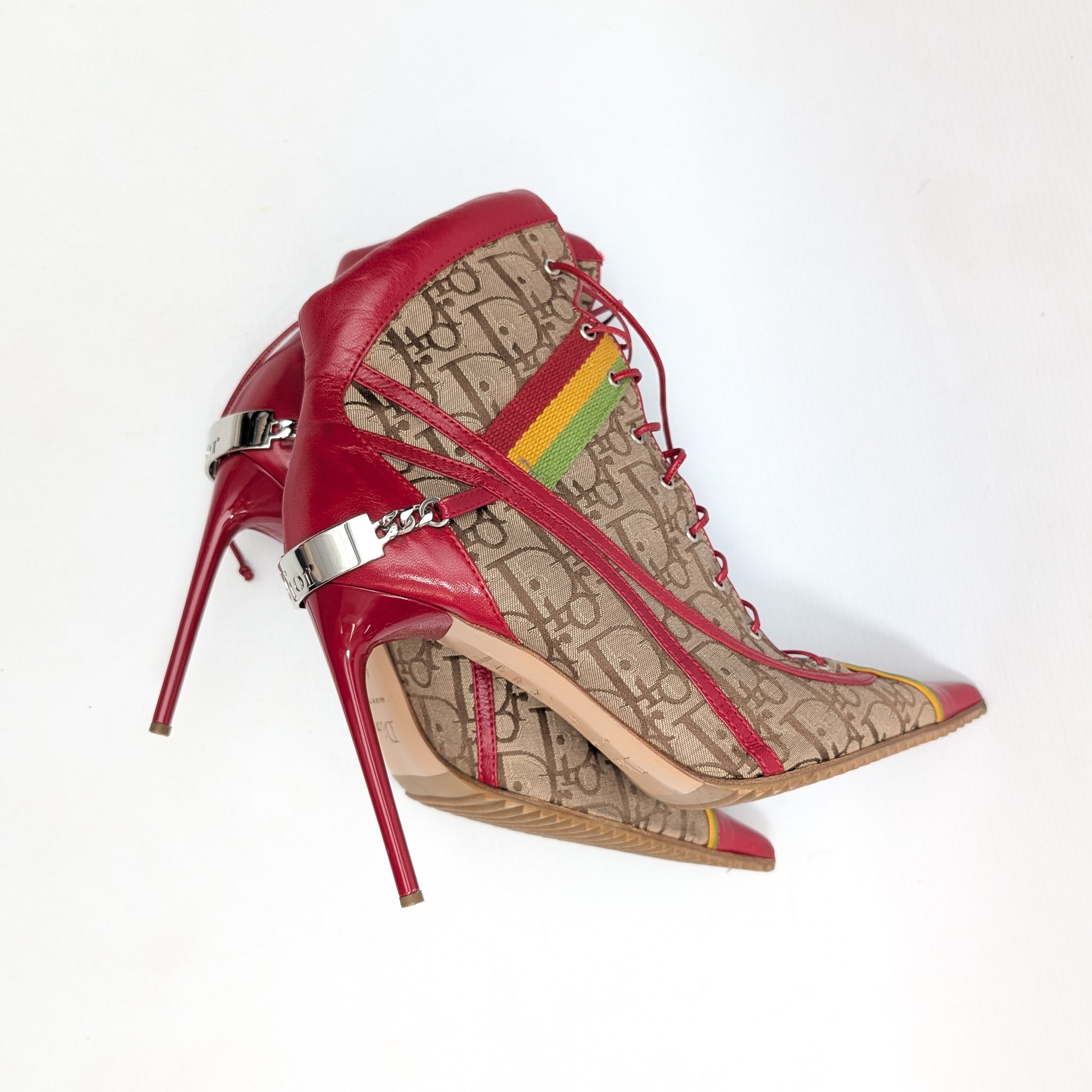 Dior Rasta ankle boots by Galliano 2003 - EU41|UK8|US10 – Al fintage