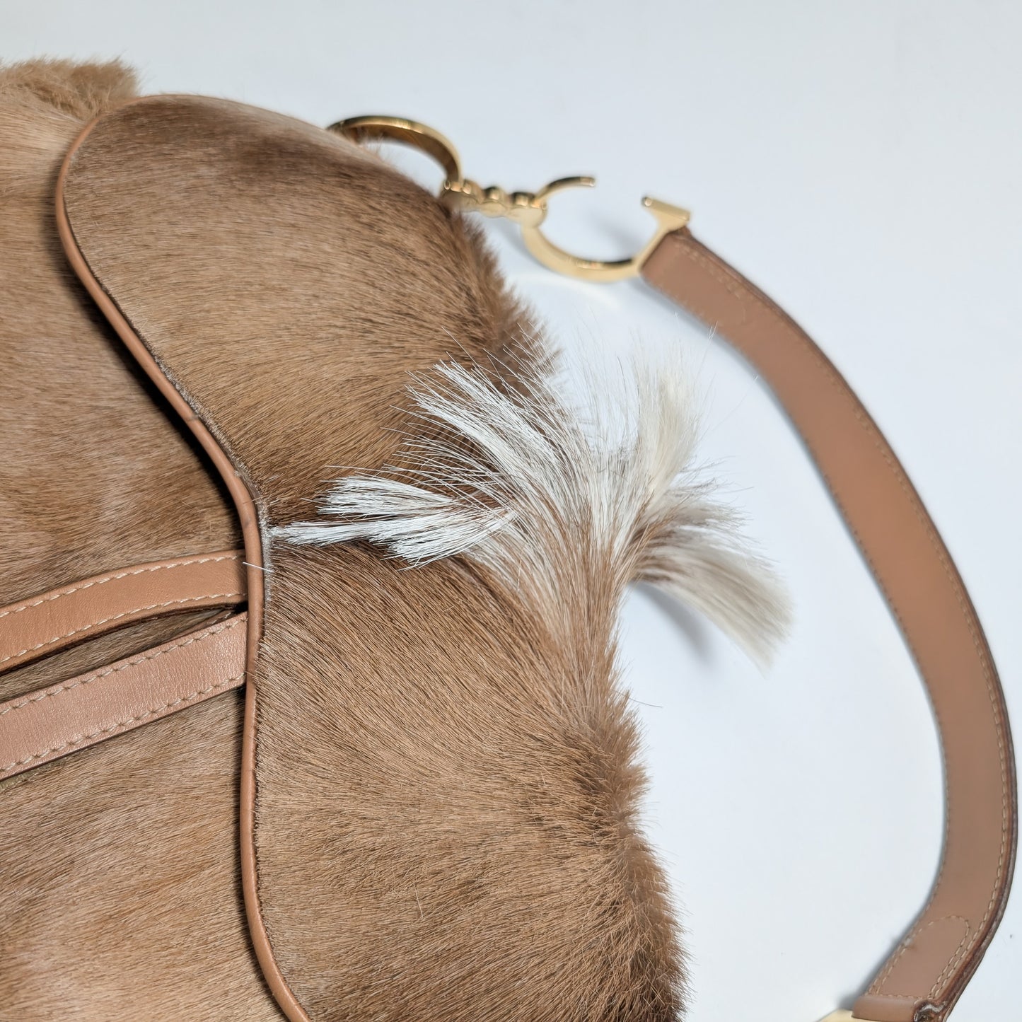 Sac Saddle "poil de poney" Dior par Galliano - F/W 2000
