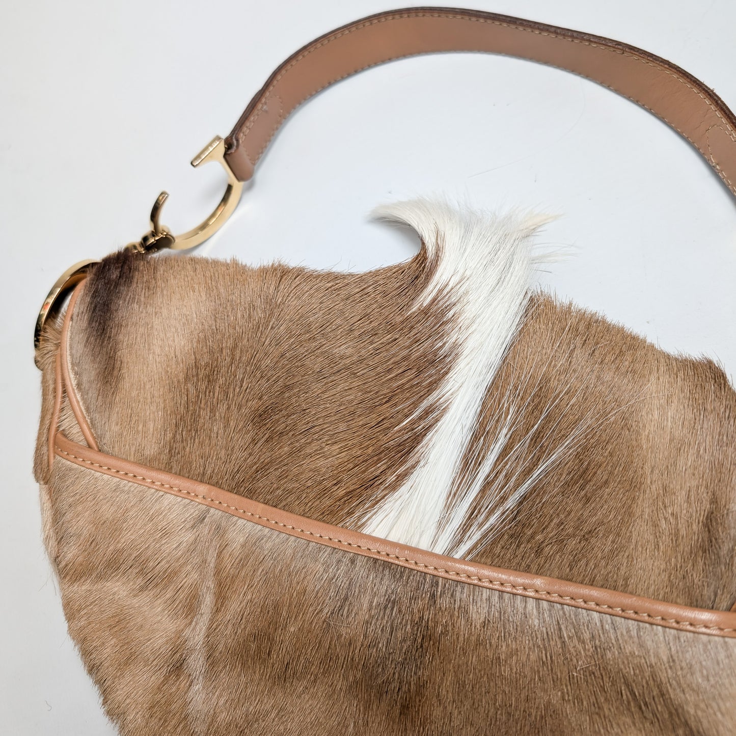 Sac Saddle "poil de poney" Dior par Galliano - F/W 2000