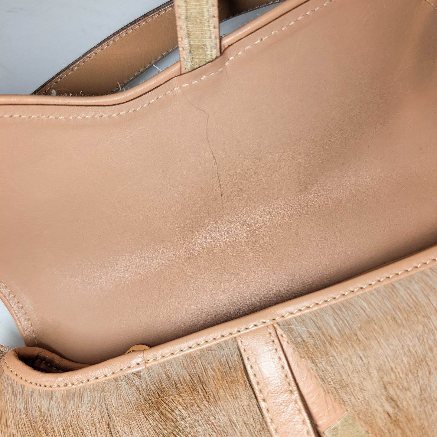 Sac Saddle "poil de poney" Dior par Galliano - F/W 2000