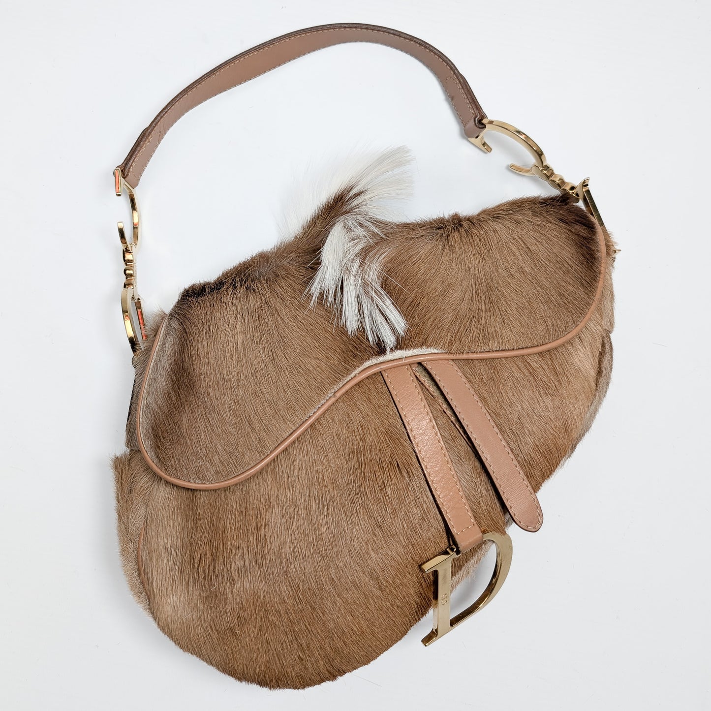Sac Saddle "poil de poney" Dior par Galliano - F/W 2000
