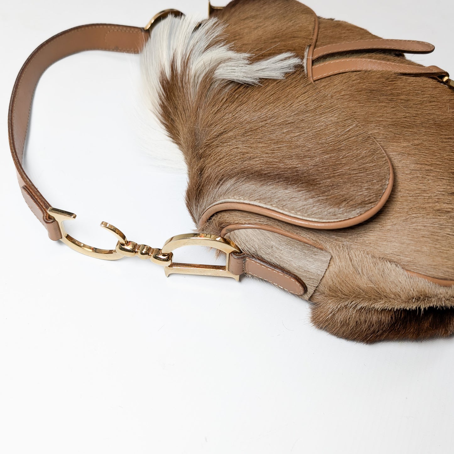 Sac Saddle "poil de poney" Dior par Galliano - F/W 2000