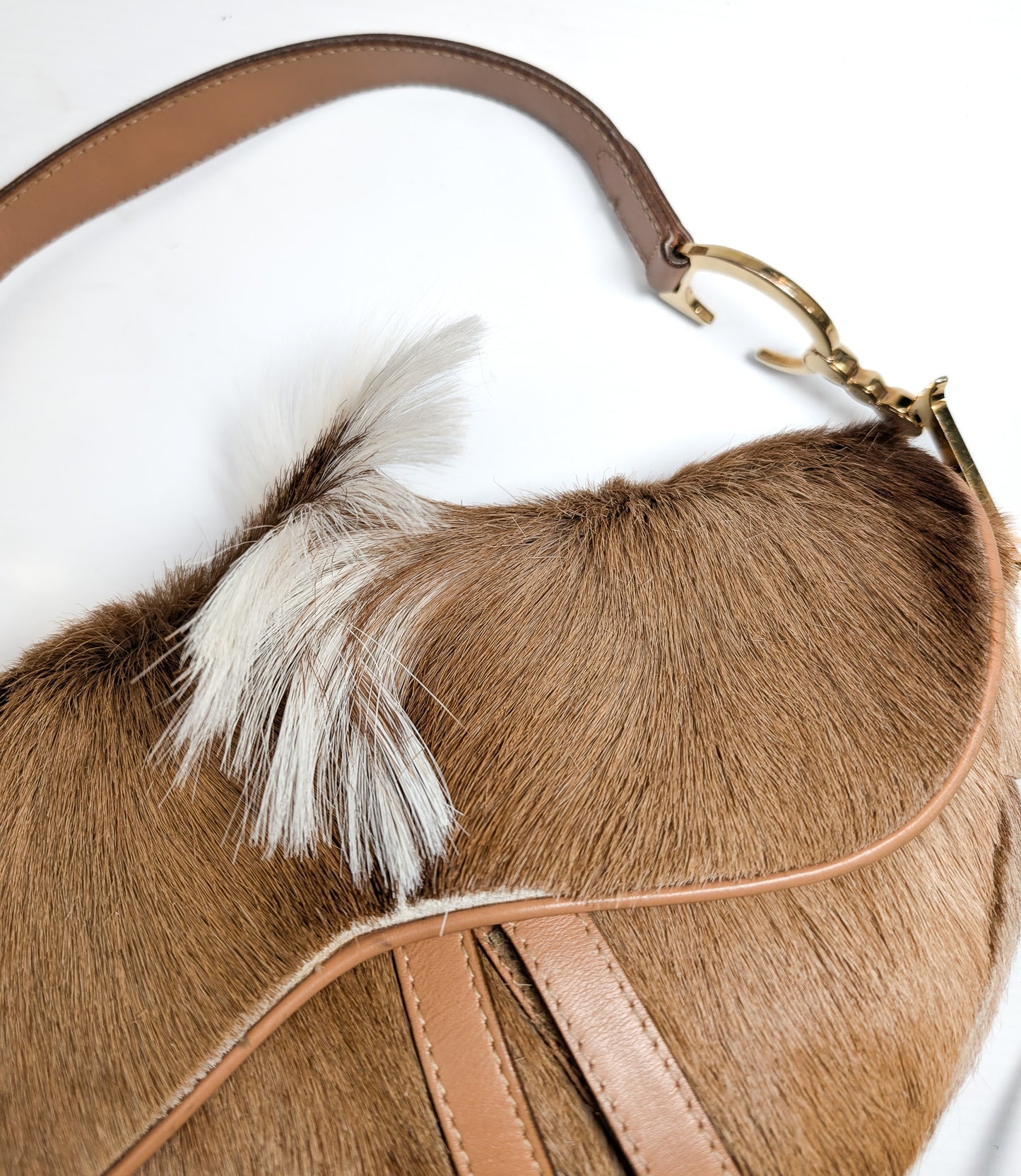 Sac Saddle "poil de poney" Dior par Galliano - F/W 2000