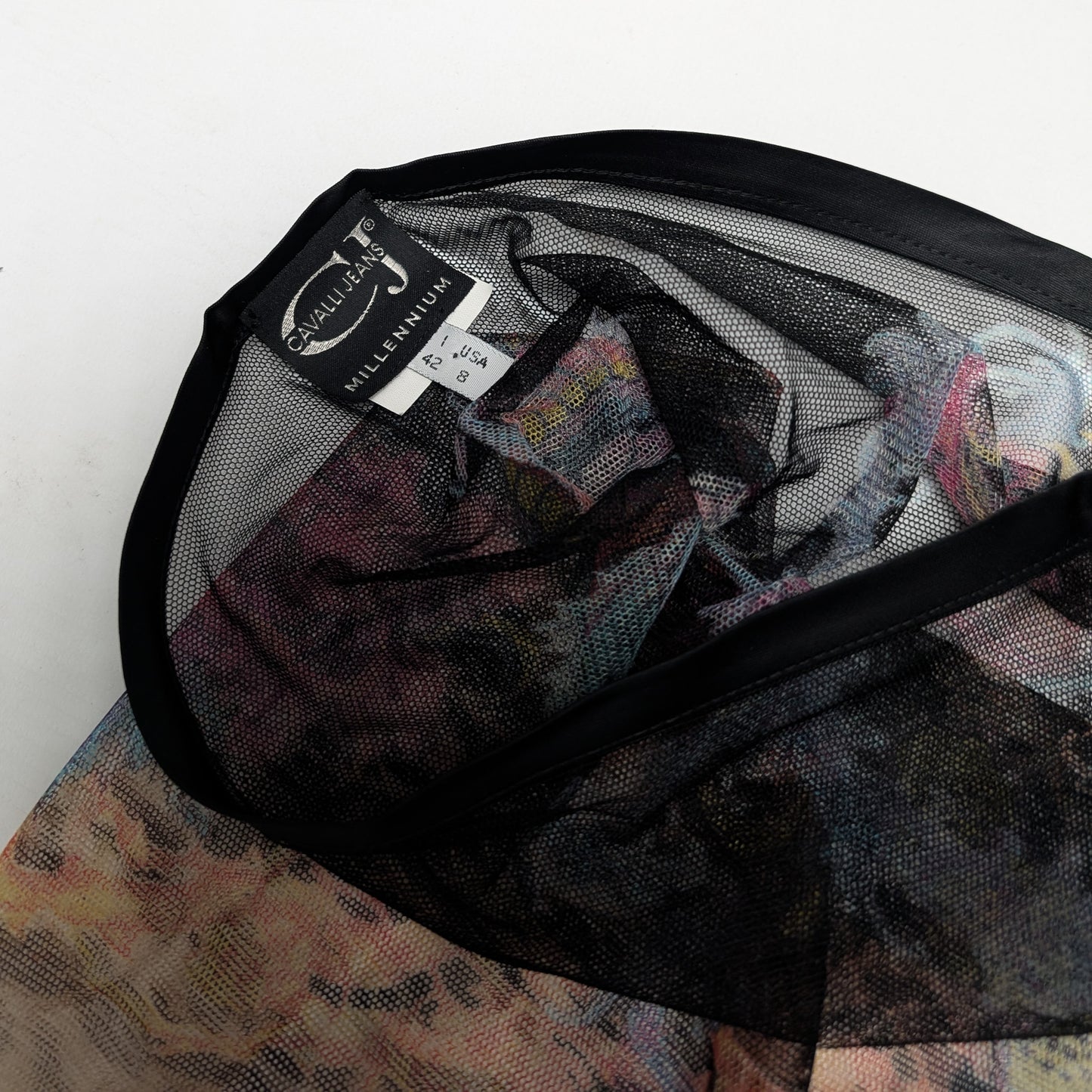 Jupe en mesh et perle Roberto Cavalli