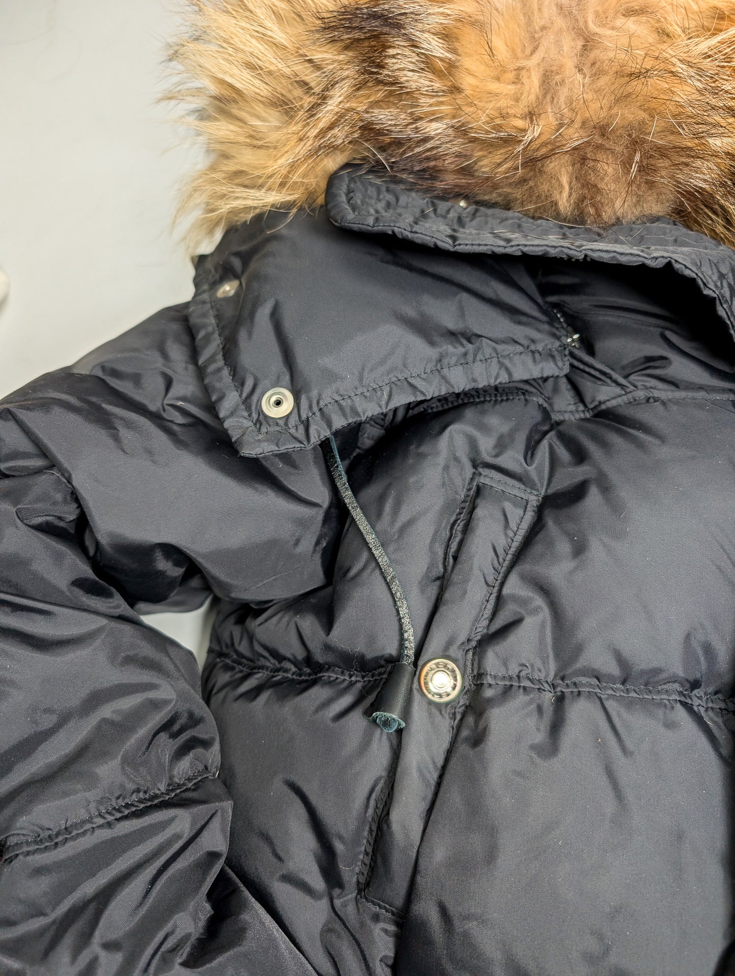 Doudoune courte Dsquared2 fourrure noir