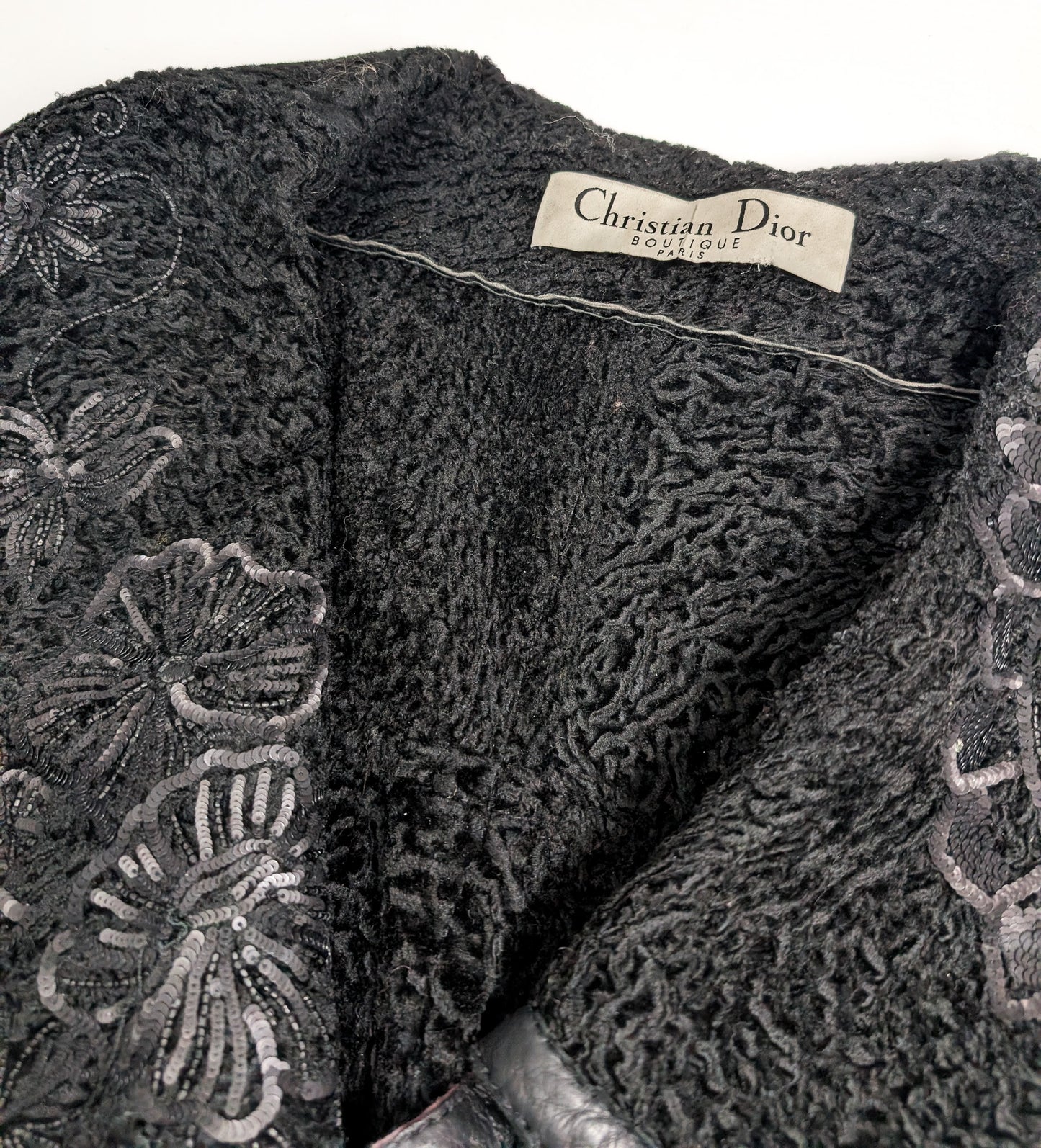 Veste en cuir Dior par Galliano