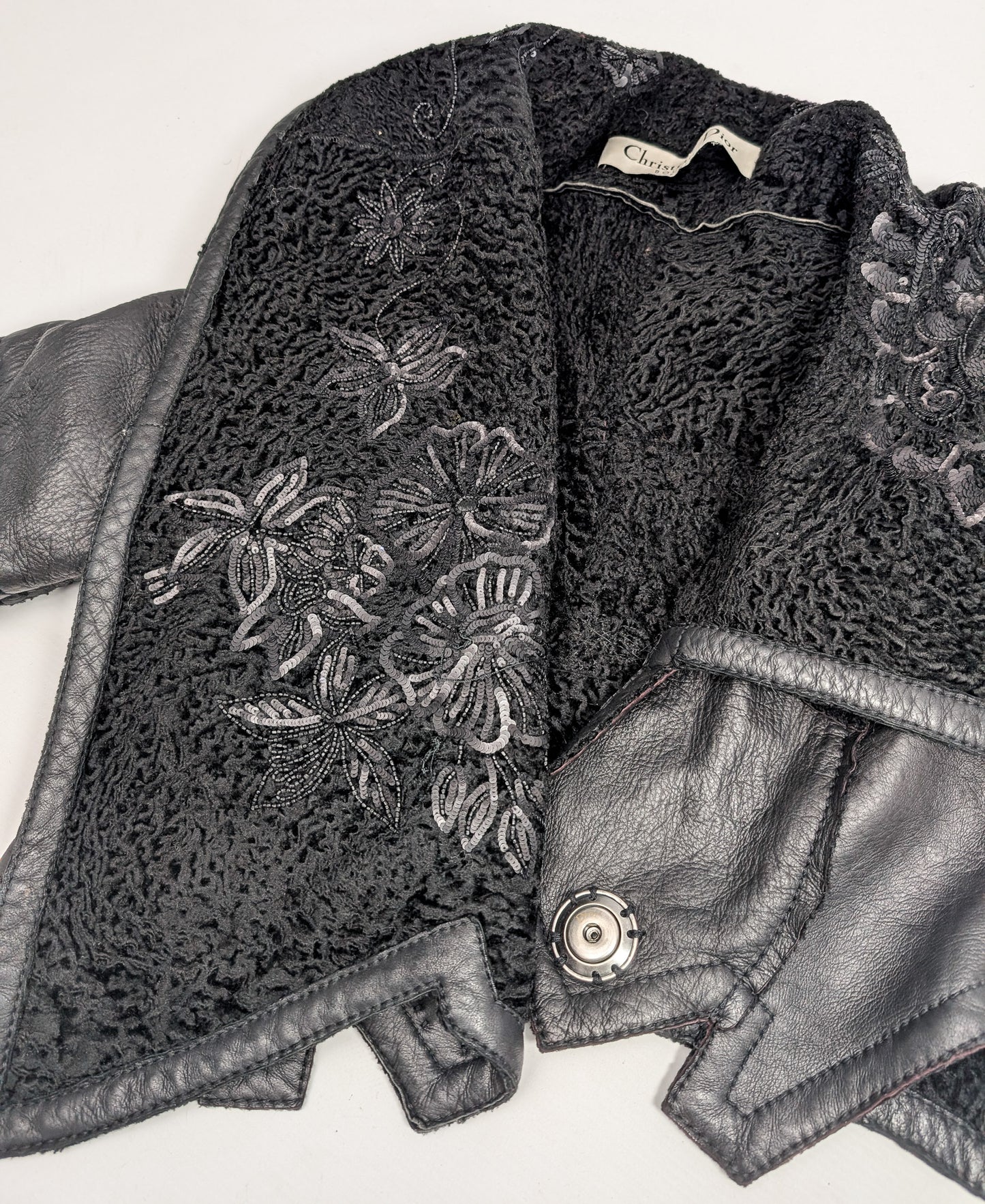 Veste en cuir Dior par Galliano