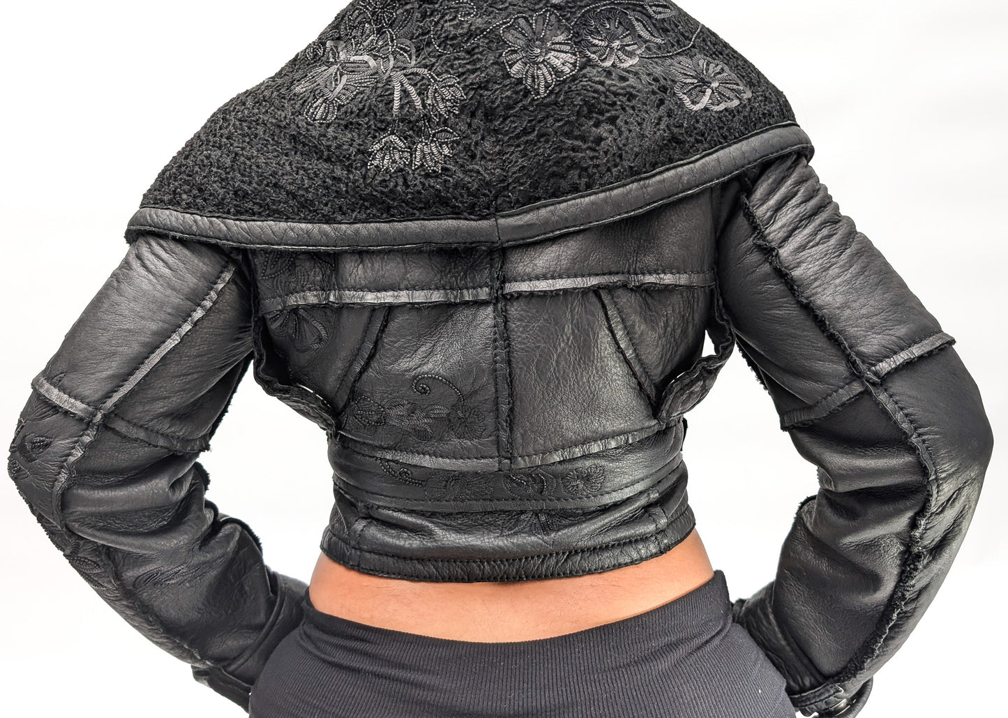 Veste en cuir Dior par Galliano