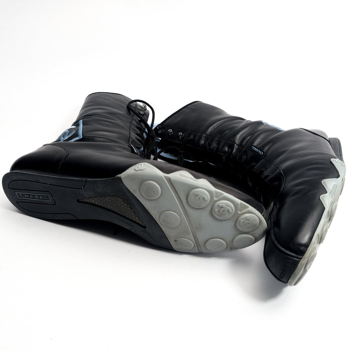 Chanel logo ankle boots - EU41|UK8|US10