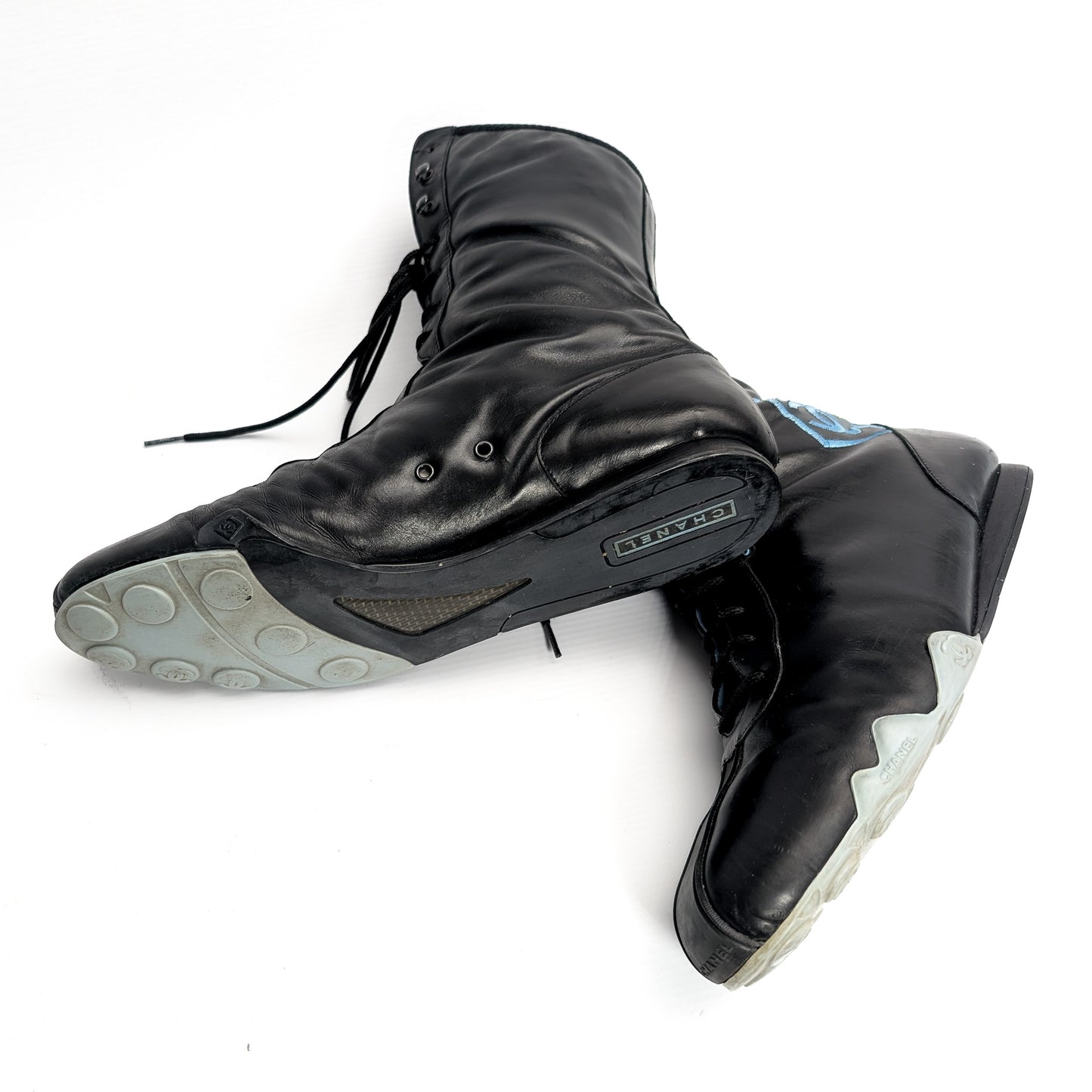 Chanel logo ankle boots - EU41|UK8|US10