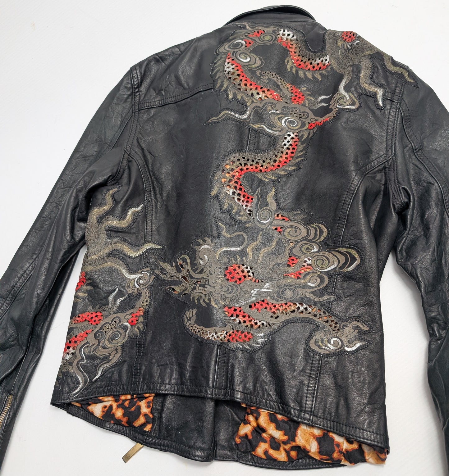 Veste en cuir Roberto Cavalli S/S 2003 - S