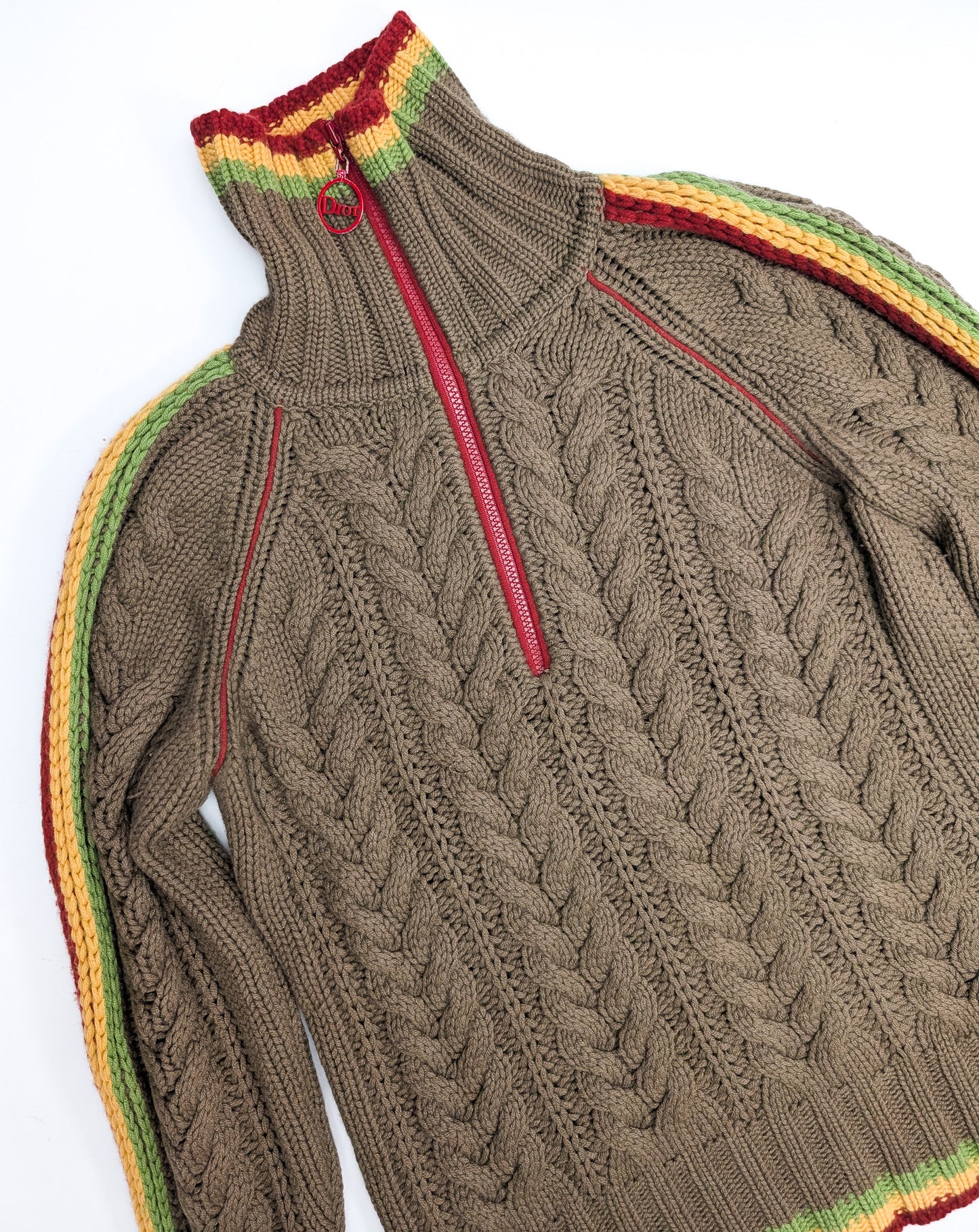 Rasta cashmere sweater by Dior Galliano - L