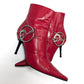 Dior red ankle boots by Galliano - EU41|8UK|10US