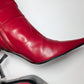 Dior red ankle boots by Galliano - EU41|8UK|10US