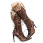 El Dantes leather and fur boots - EU37|UK4|US6