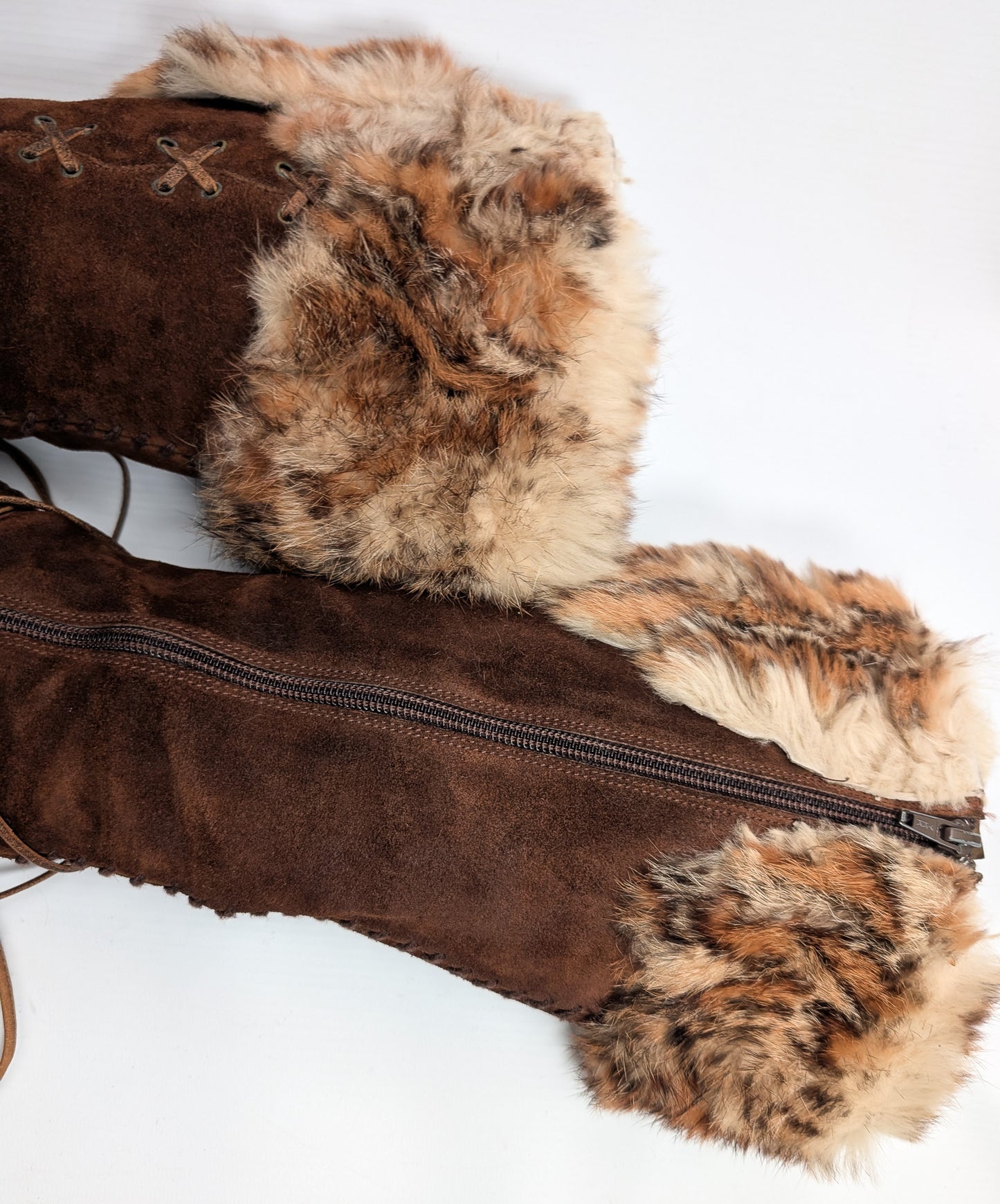 El Dantes leather and fur boots - EU37|UK4|US6