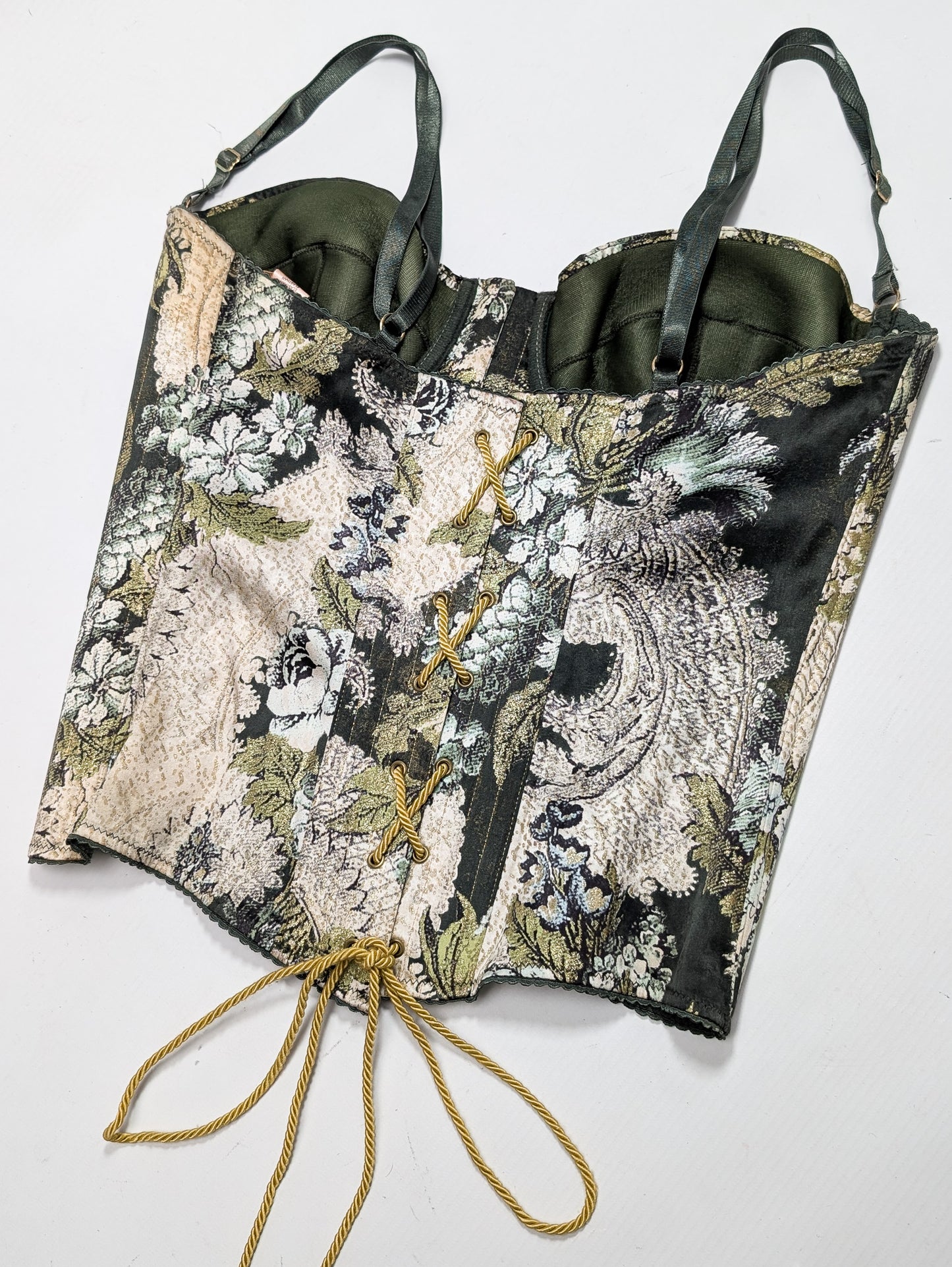 Corset à motif fleuri Roberto Cavalli F/W 2001