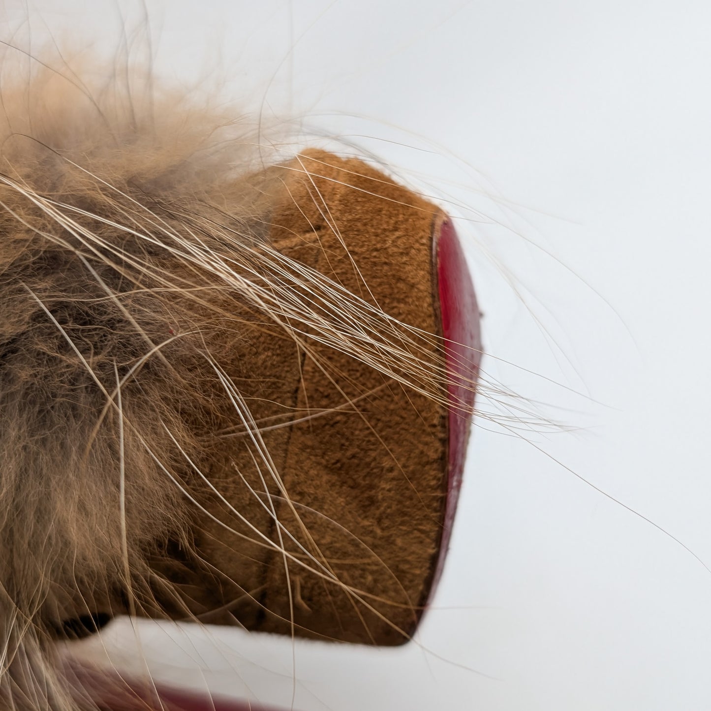 Christian Louboutin fur slingback - EU40|7UK|9US