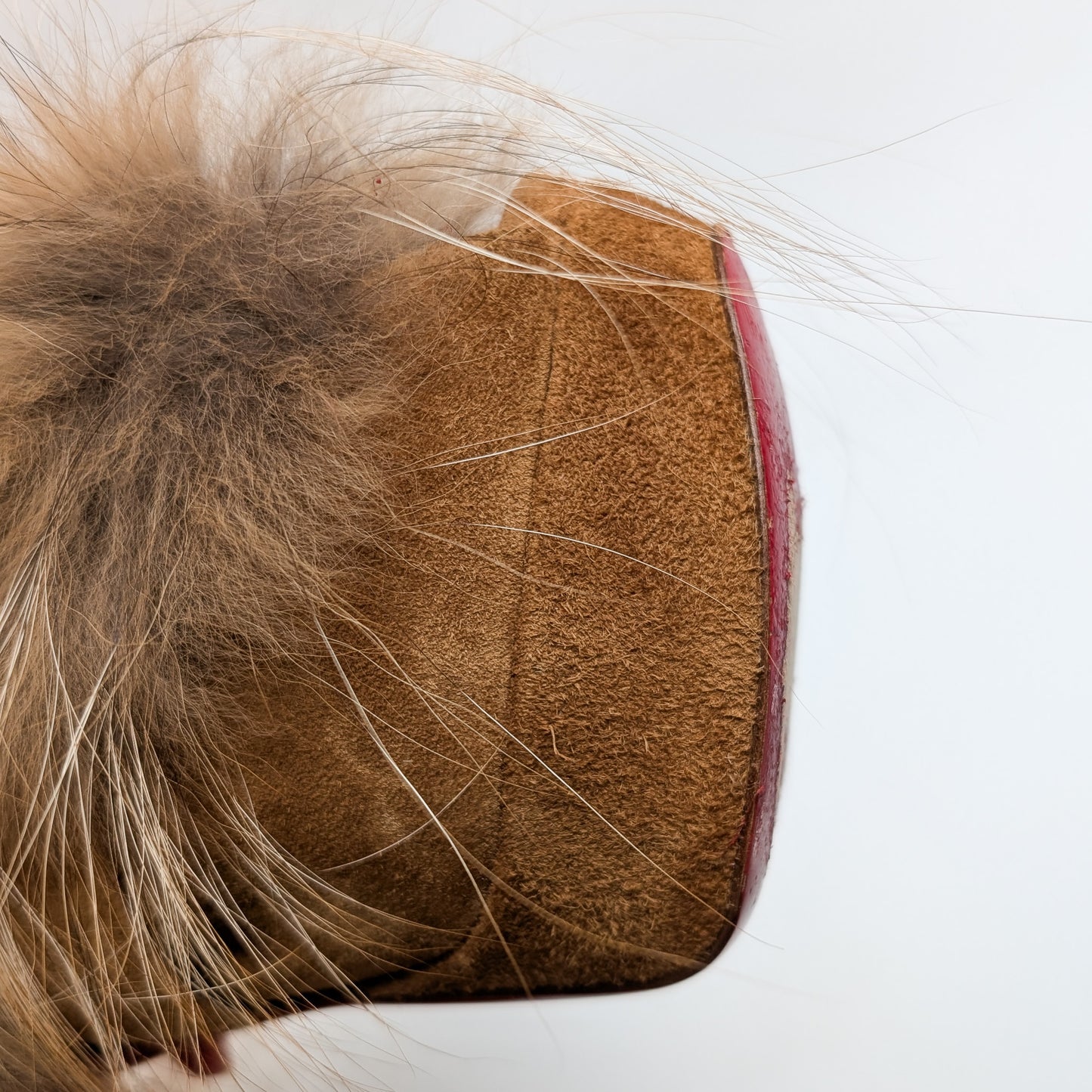 Christian Louboutin fur slingback - EU40|7UK|9US